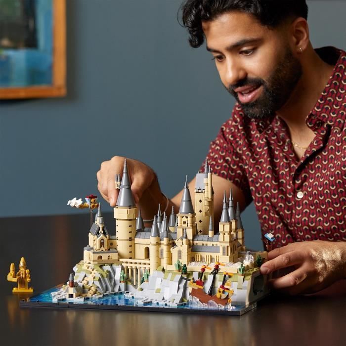 LEGO® Harry Potter 76419 Le Château et le Domaine de Poudlard, Maquette à Construire pour Adultes, Incluant les Lieux Iconiques