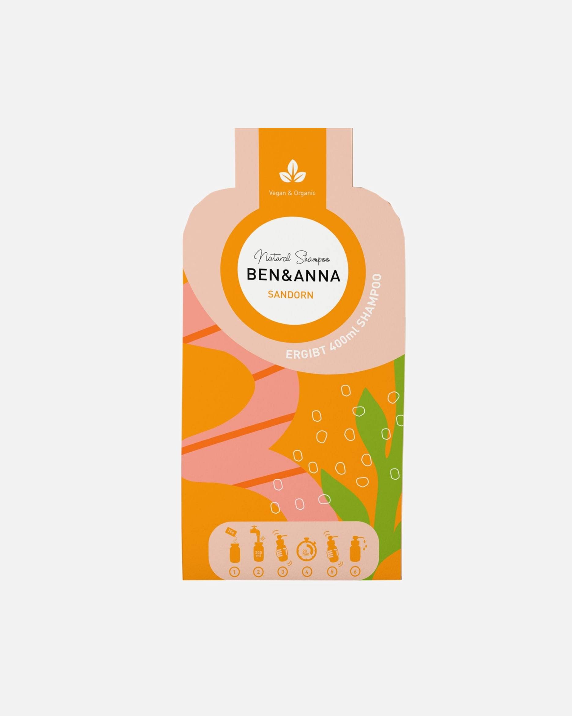 Ben & Anna smiltsērkšķu šampūns-pārslas - 40 g