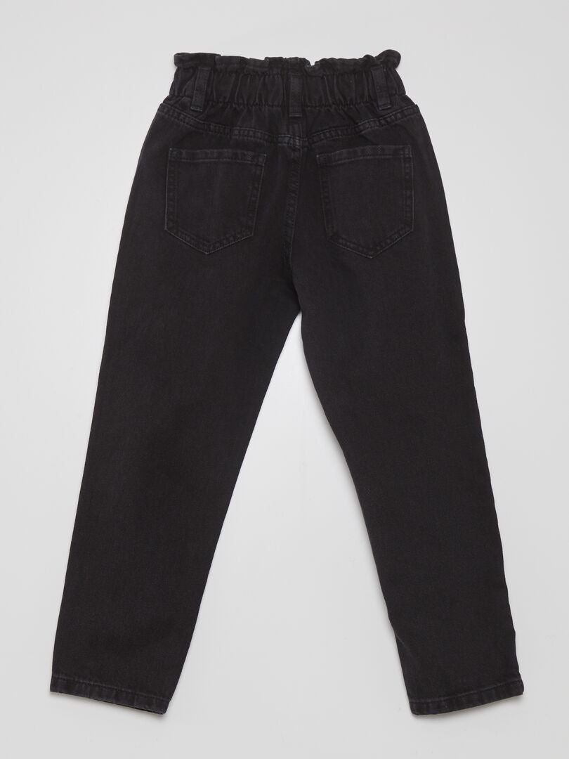 Mom fit jeans - ZWART