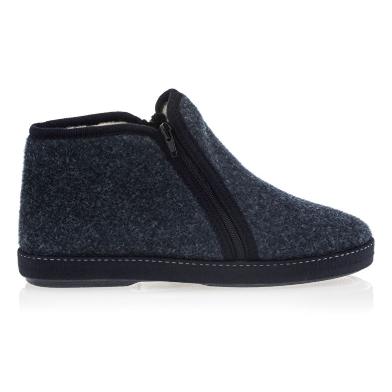 Blauwe herenslippers