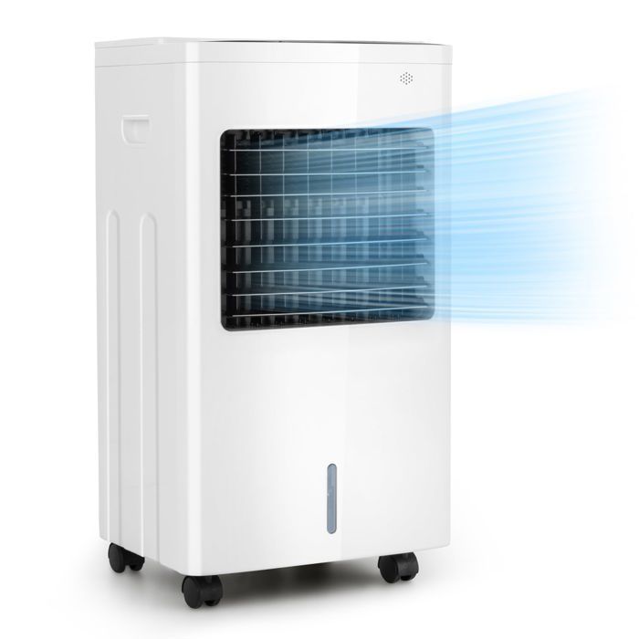 Enfriador de aire OneConcept Freeze Me - 400 m³/h - Ventilador humidificador - Temporizador - Control remoto - Blanco