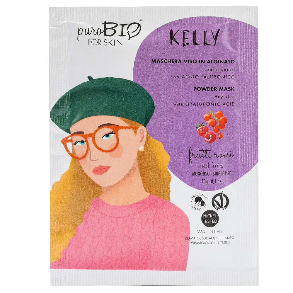 Viso KELLY Maschera Viso Peel Off - Pelle Secca - FRUTTI ROSSI - Maschera Idratante viso