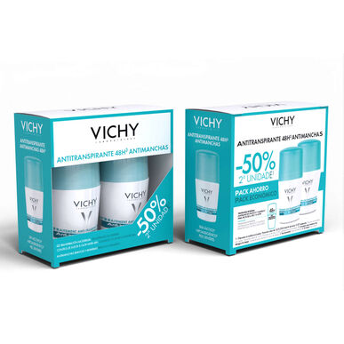 Vichy Αποσμητικό κατά των λεκέδων Πακέτο 48 ωρών 2 x 50 ml 2 x 50 ml