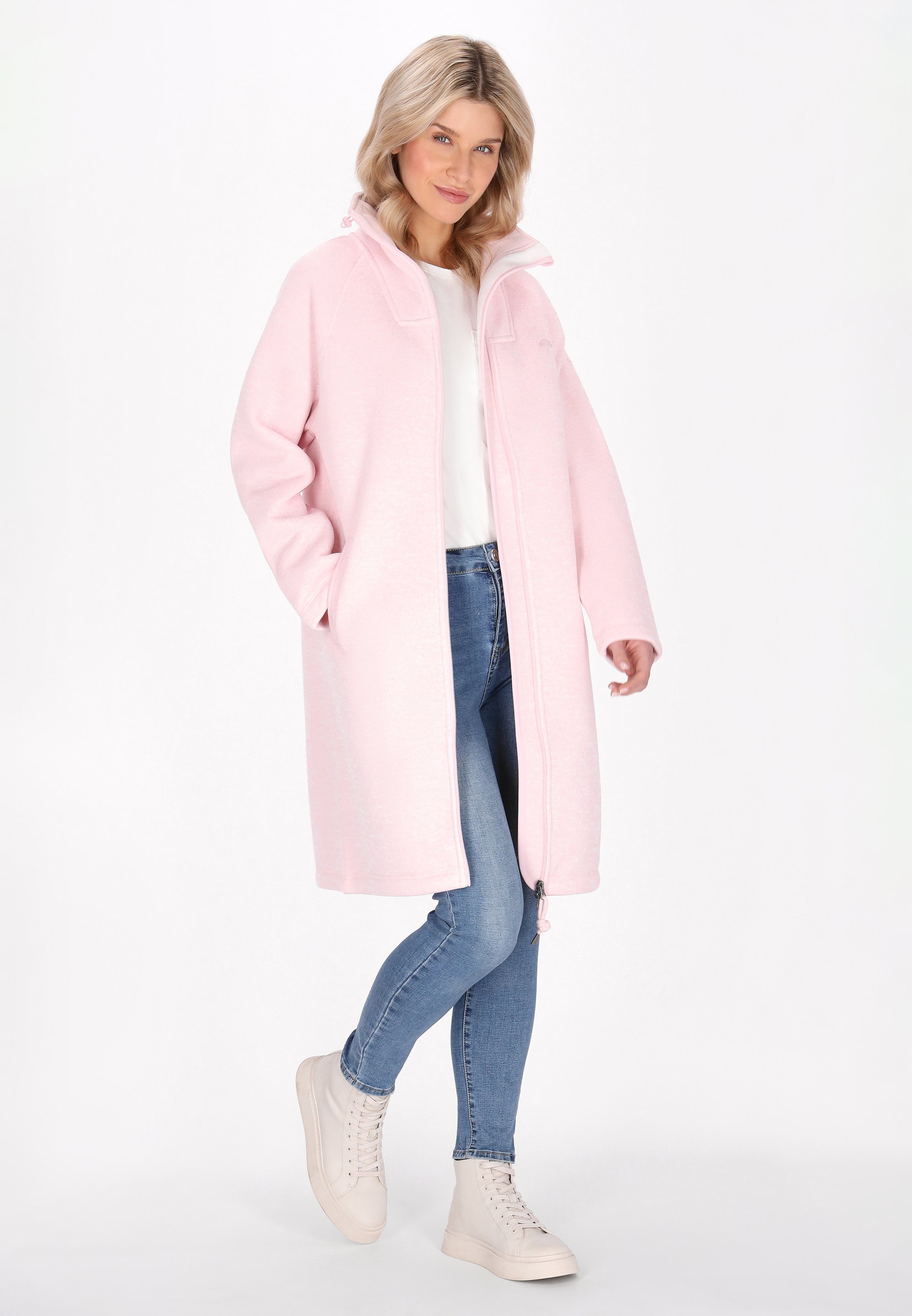 Cappotto corto Schmuddelwedda - rosa mélange
