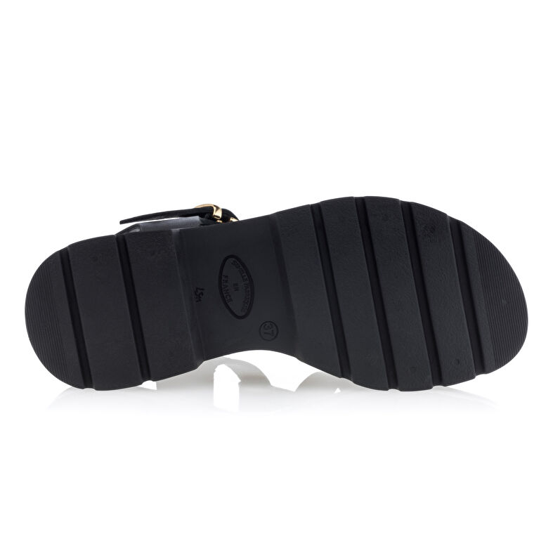 Sandalias negras para mujer / Zapatos de punta abierta