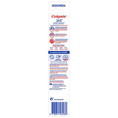 Colgate 360º Clean keskikokoinen hammasharja 1 kpl 1 kpl