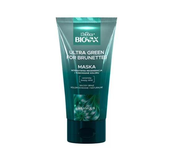 Biovax Glamour Ultra Green for Brunettes maska do włosów 150 ml
