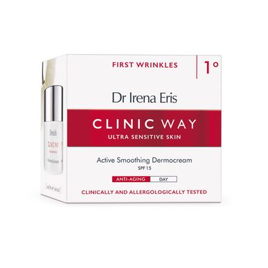 Dr. Irena Eris Clinic Way Denní vyhlazující krém na obličej proti prvním vráskám SPF 15 50 ml