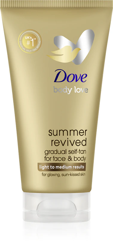 Dove DermaSpa Summer Revived zelfbruinende melk voor gezicht en lichaam