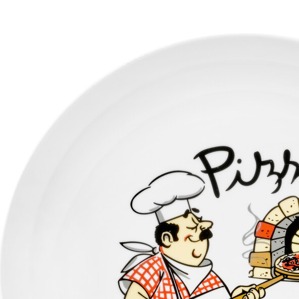 Farfurii de pizza pentru bucătar, 30 cm, set de 6