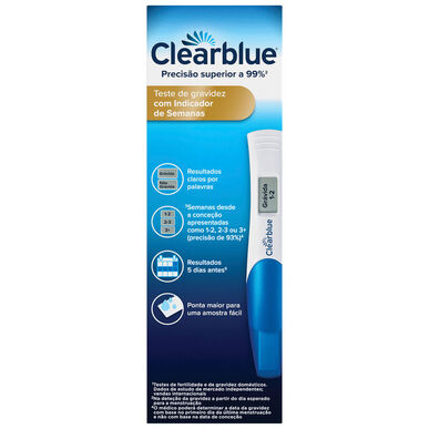 Clearblue-raskaustestin ilmaisin viikot 1 yksikkö 1 yksikkö