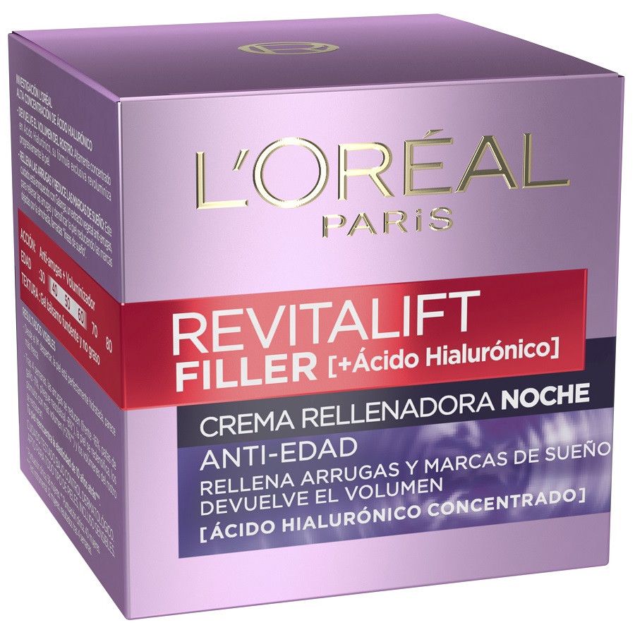 „Revitalift Filler HA Night“ veido drėkikliai