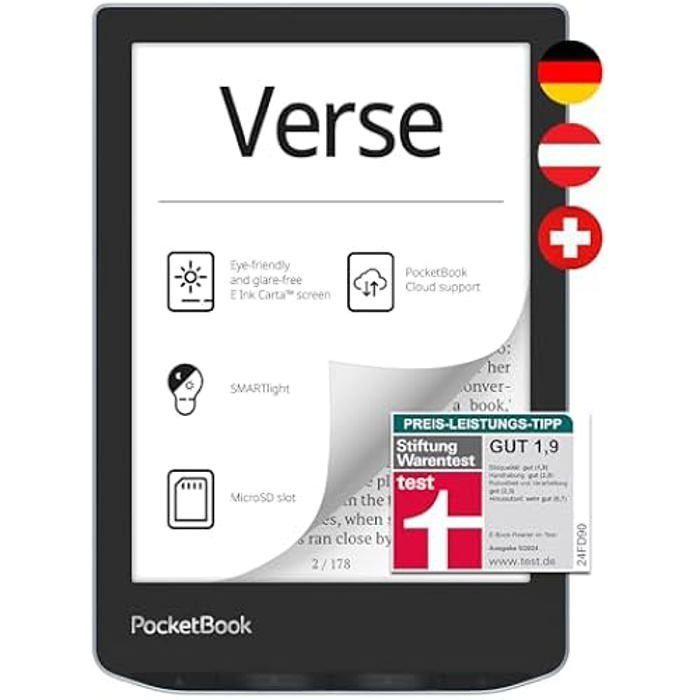 Liseuse - PocketBook - Verse - 8 Go - WiFi - Écran tactile 7 pouces