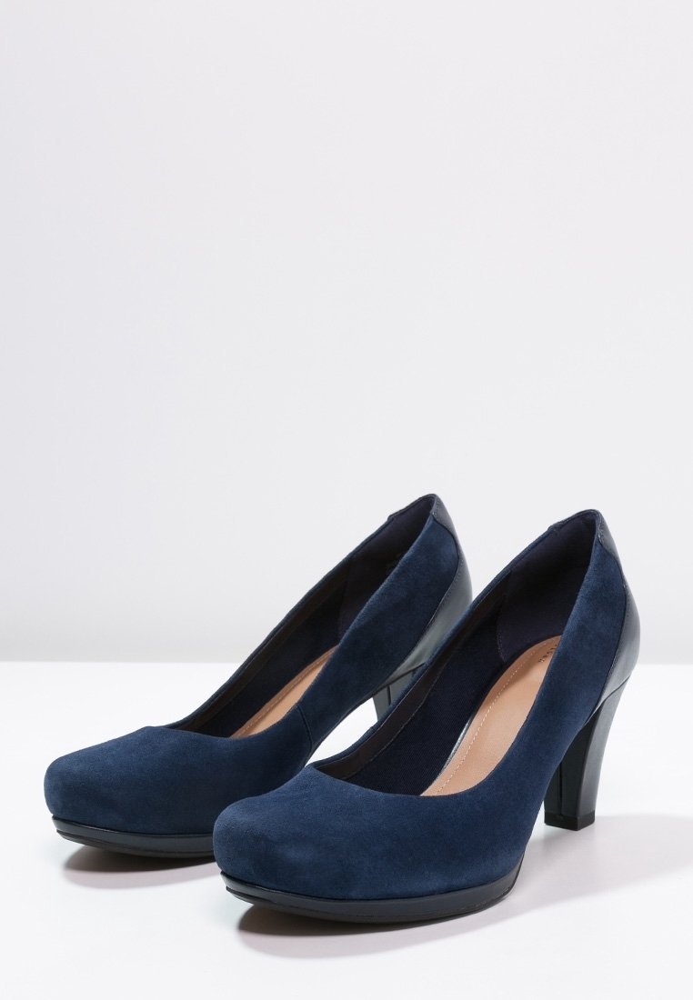 Clarks Klassiske hæler - mørkeblå