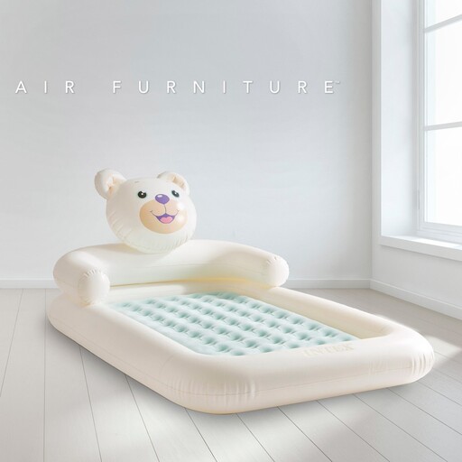 Matelas gonflable Intex pour enfants en forme d'ours en peluche 114 x 178 cm