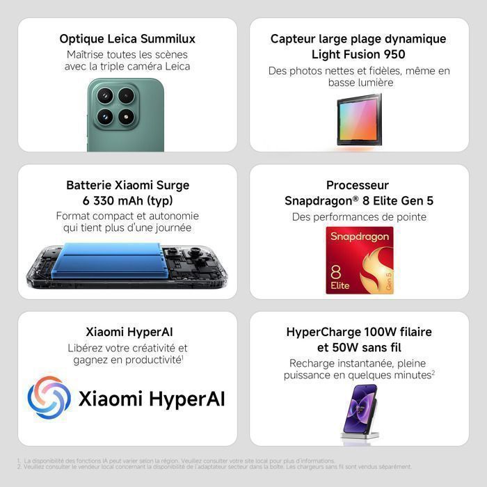 Smartphone - XIAOMI - Xiaomi 17 - Leica Summilux Óptico - 12 GB RAM - 512 GB