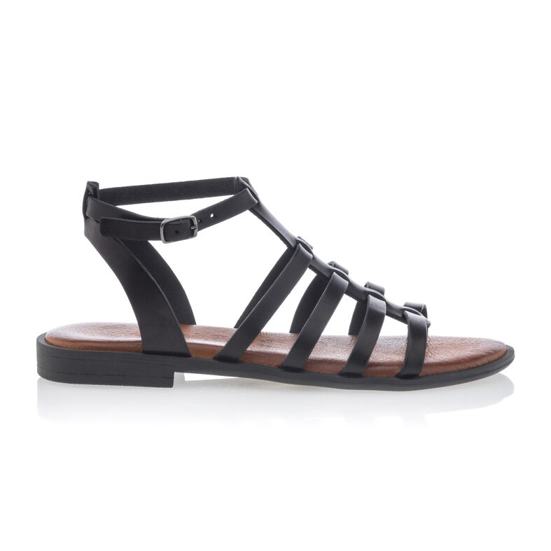 Sorte sandaler / sko med åben tå til kvinder