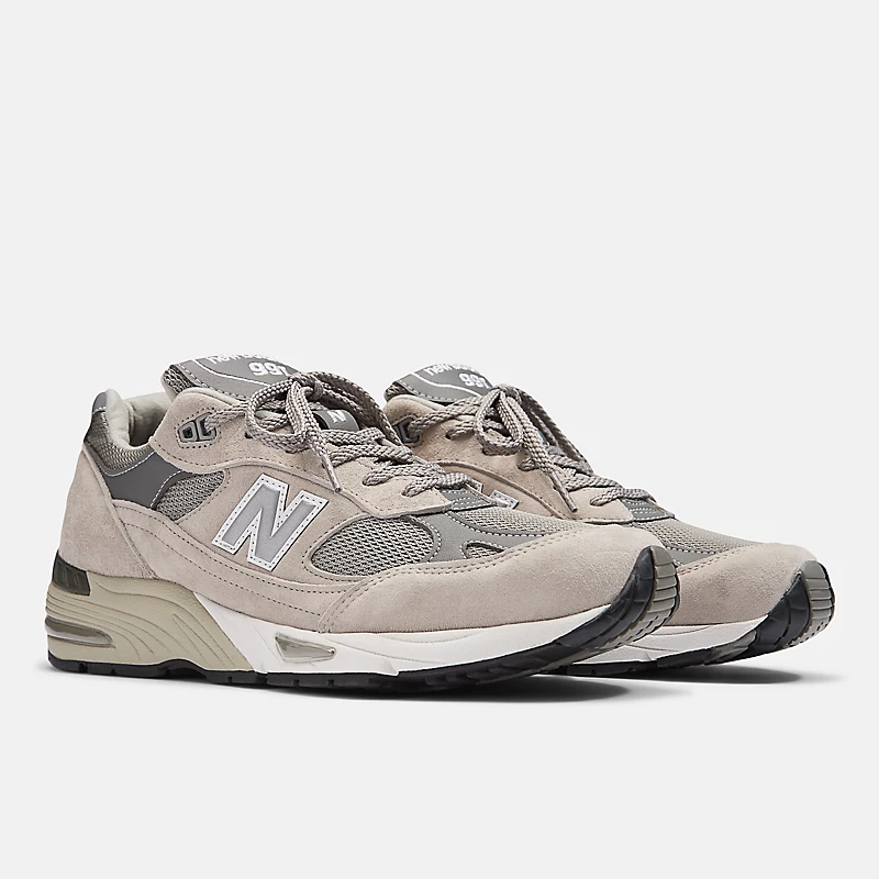 Męskie buty HECHO en el Reino Unido 991v1 – szare z białym