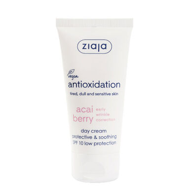 Ziaja Antioxidation Acai Berry dnevna krema umirujuća posvjetljujuća krema za lice SPF10 50 ml 50 ml