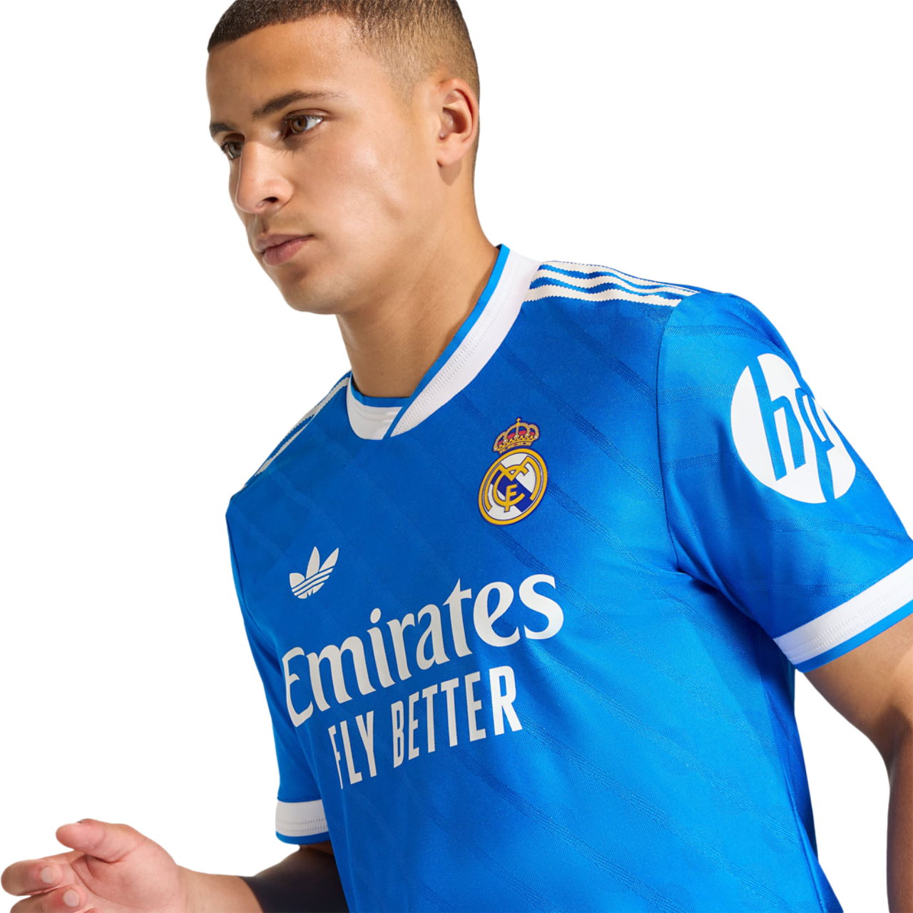 Real Madridin adidas pelipaita 25/26. Kolmas pelipaita 2024-2026.