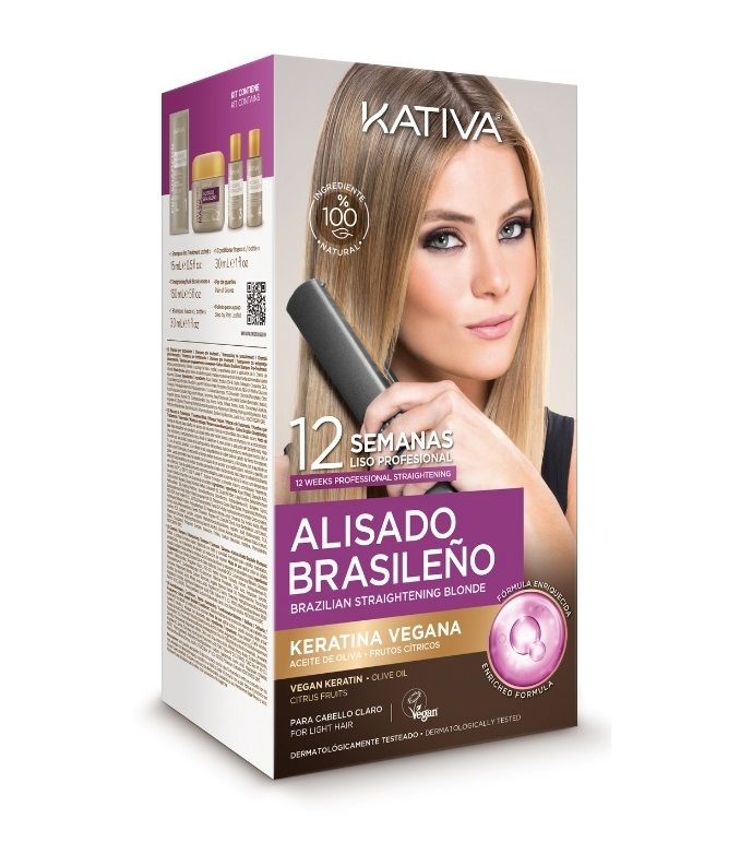 Brazīlijas keratīna procedūra blondiem matiem (vegāniska) Friziermākslas procedūras