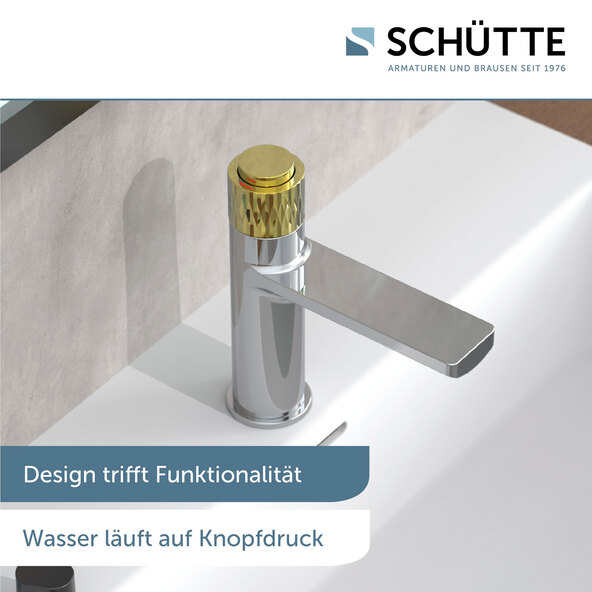 LAS VEGAS washbasin tap, chrome/gold