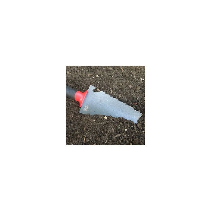 Herramienta manual RootSlayer + Cuchillo de mano para tierra/hoja dentada - Herramientas de jardinería multifuncionales esenciales - ligeras y versátiles