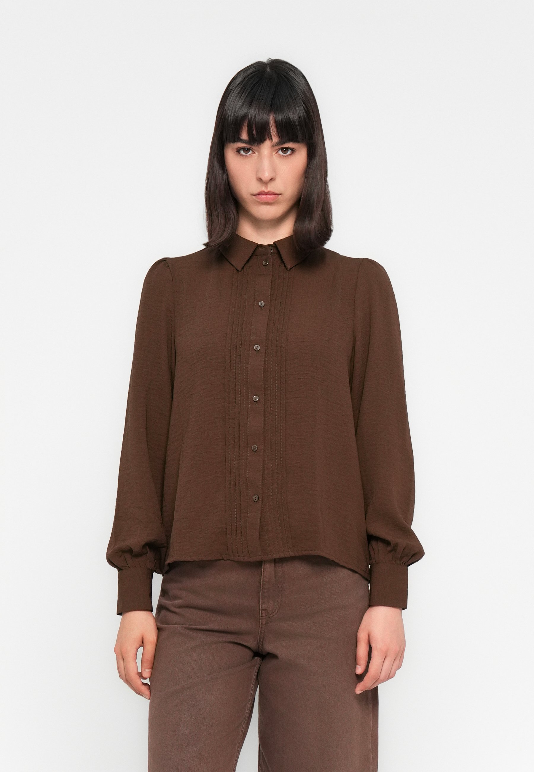Bluză cu nasturi - slate black