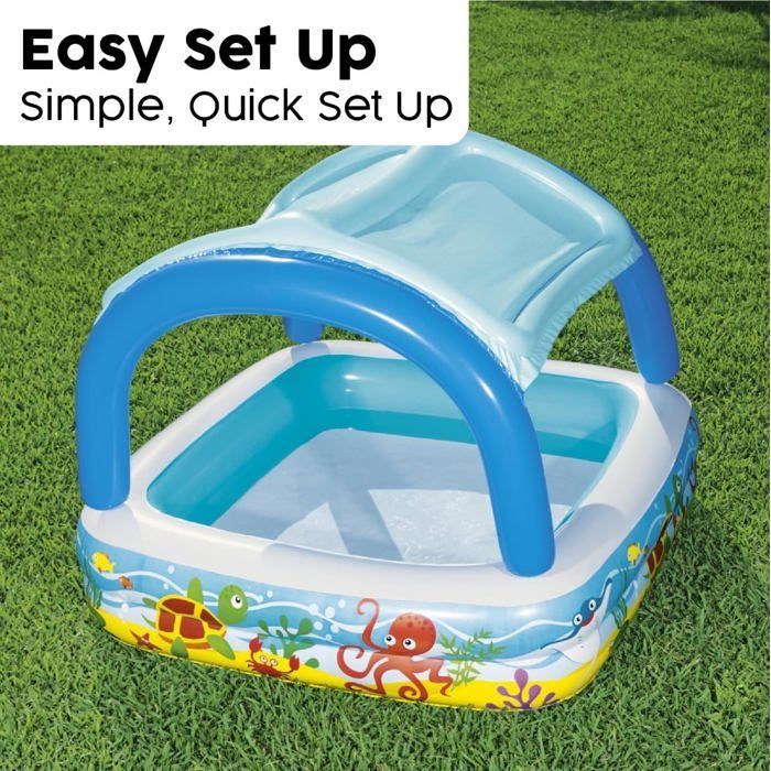 FLEUVE - Inflatable Pools - Inflatable Paddling Pool for Children 140 x 140 x 114 cm