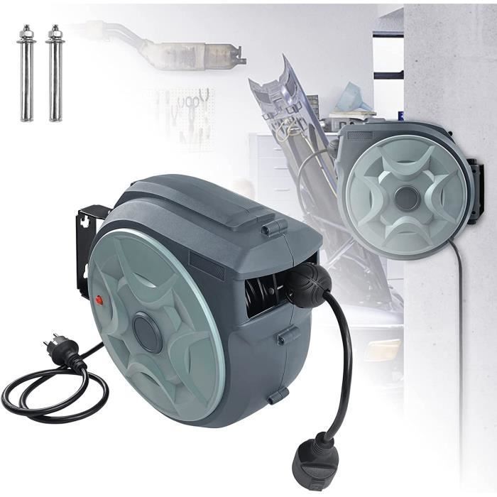 Enrollador de cable - AUFUN - 20 m - Automático - Protección contra sobrecarga - Para exteriores