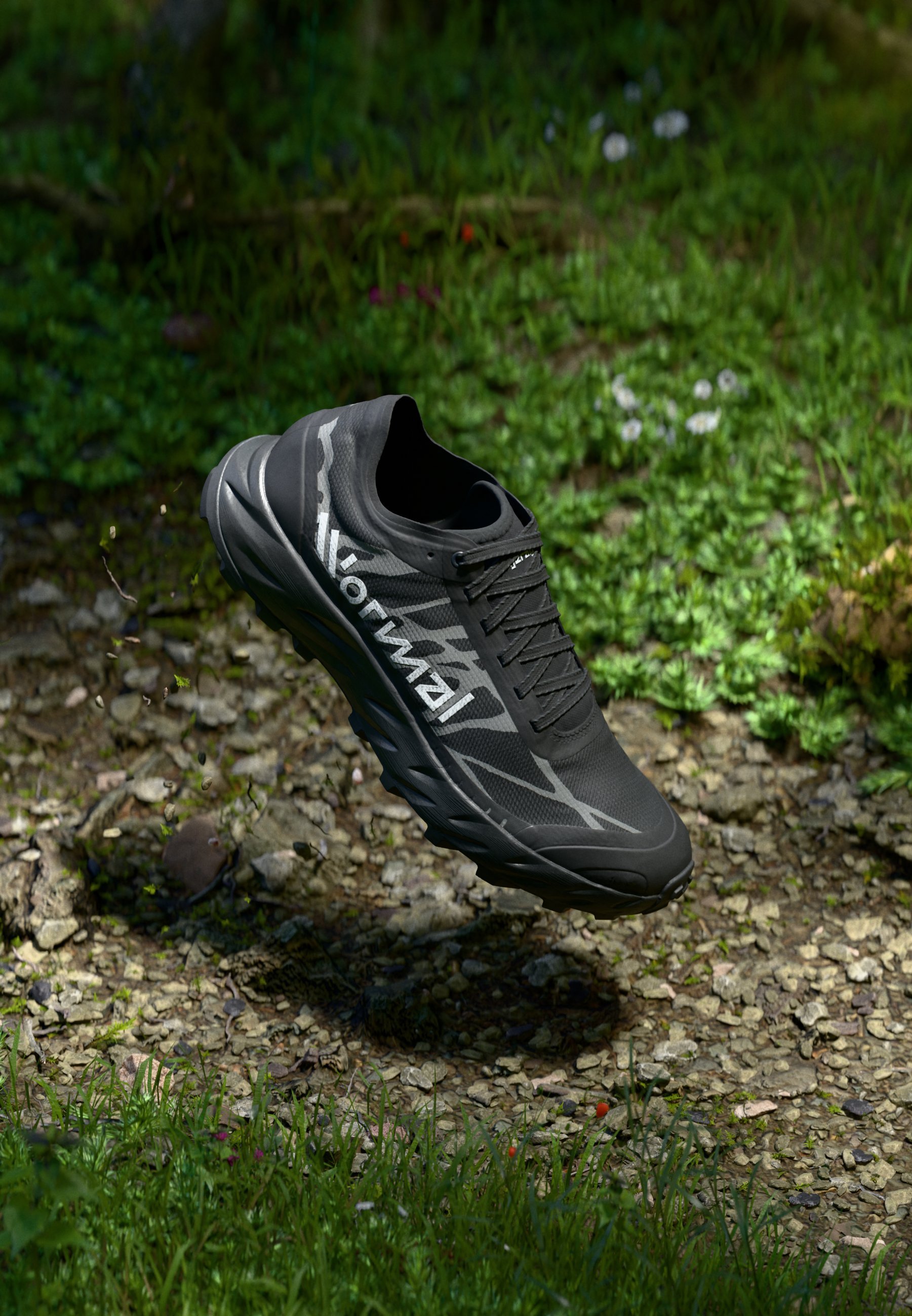 NNormal KJERAG BRUT UNISEX - Trailrunningschoenen - zwart