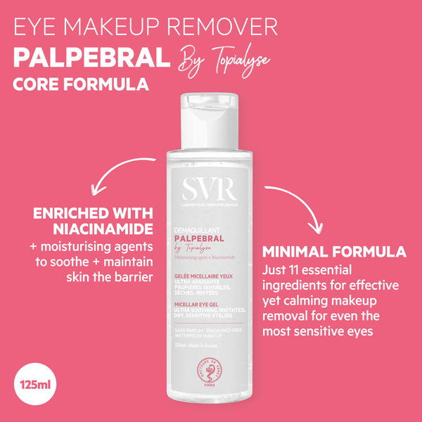 SVR PALPEBRAL Make-up-Entferner-Gel für empfindliche Augen, 125 ml