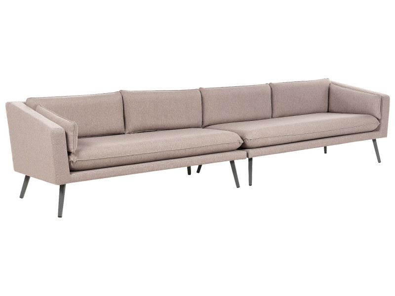 Sofa ogrodowa tapicerowana dla 4 osób beżowa