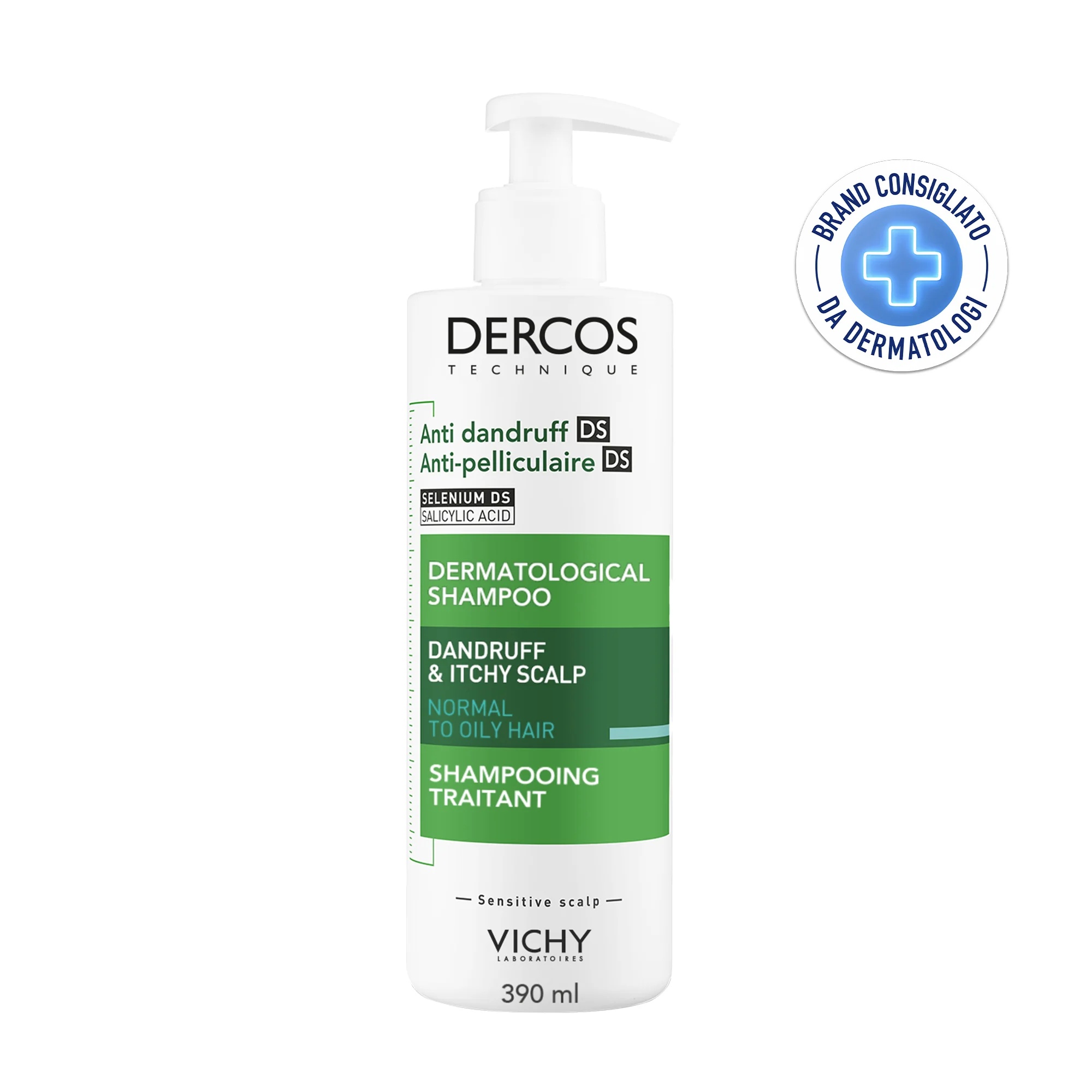 VICHY Vichy Dercos Technique 400 ml Champú anticaspa para cabello normal y graso