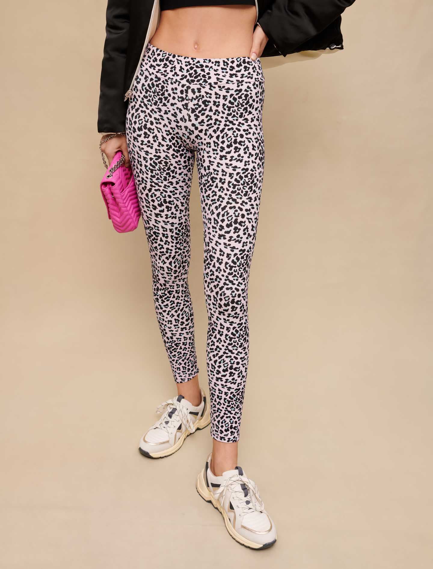 Leggings met luipaardprint - Luipaardroos