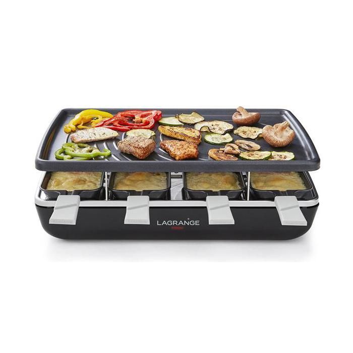 Parrilla multifuncional para raclette LAGRANGE 179301 Negra