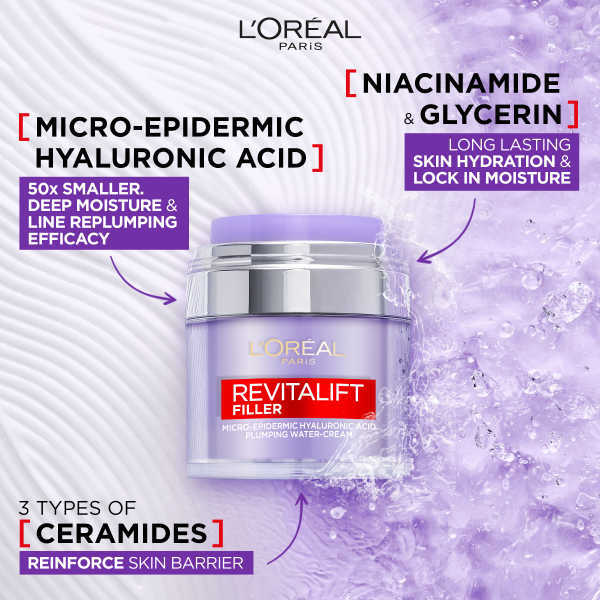 Creme hidratante volumizador de linhas de expressão L'Oréal Revitalift Filler