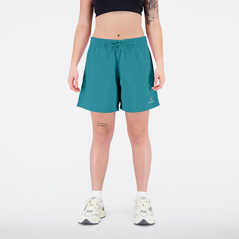Unisex Uni-ssentials Frotteeshorts in Vintage-Türkis
