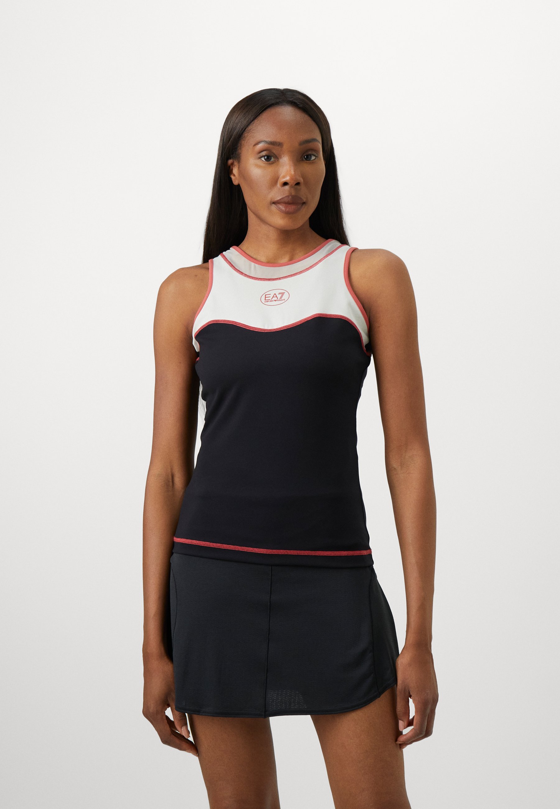 EA7 Emporio Armani TENNIS PRO FREESTYLE TANK - Top - preto/azul vapor