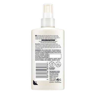 John Frieda Profiller Fine Hair Spray, revitalizační a zhušťující sprej pro jemné vlasy, 150 ml