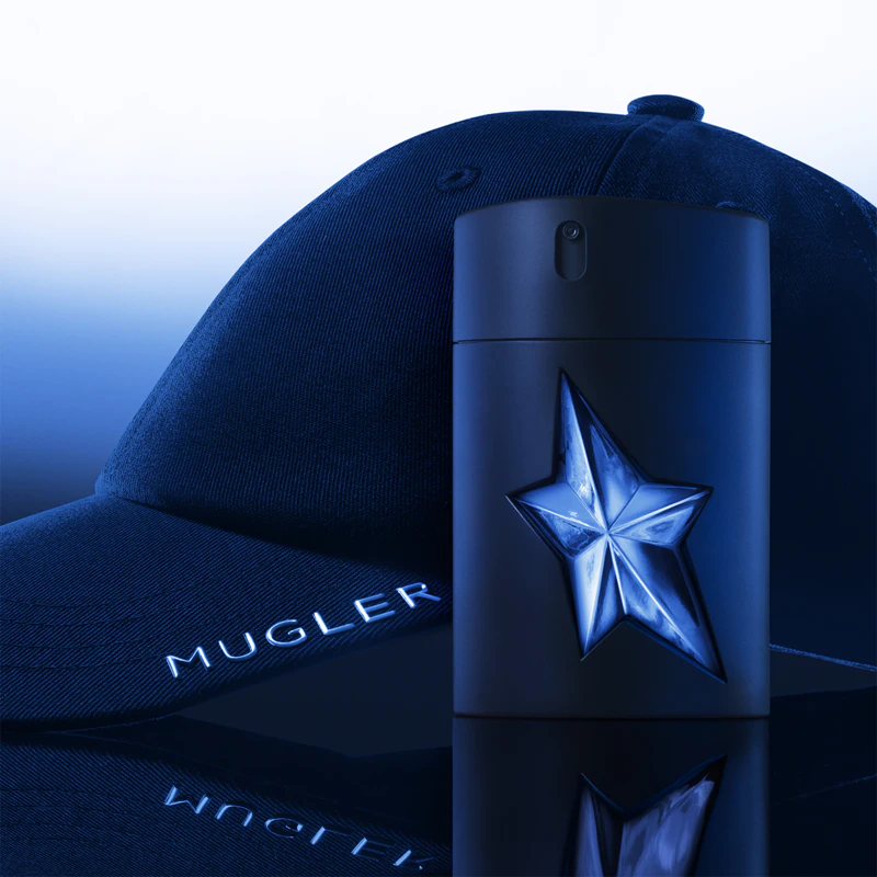 Frasco de borracha recarregável Mugler A*Men Eau de Toilette para homem