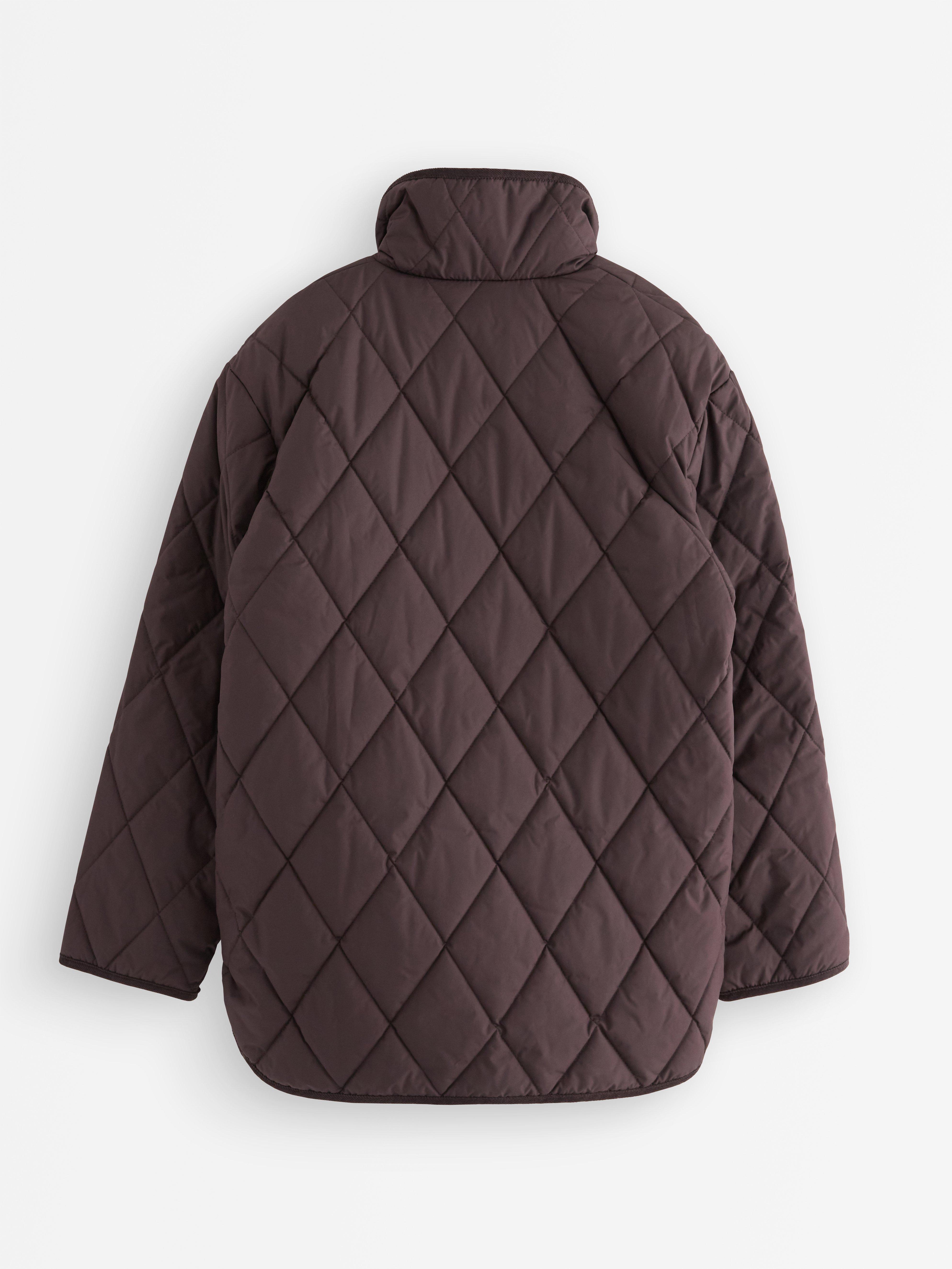Vattenavvisande quiltad jacka Dark Dusty Red