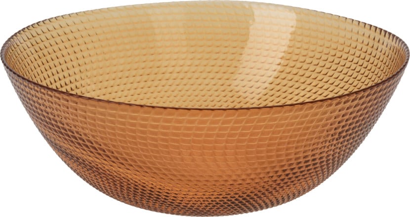 Miska szklana bursztynowa 24cm