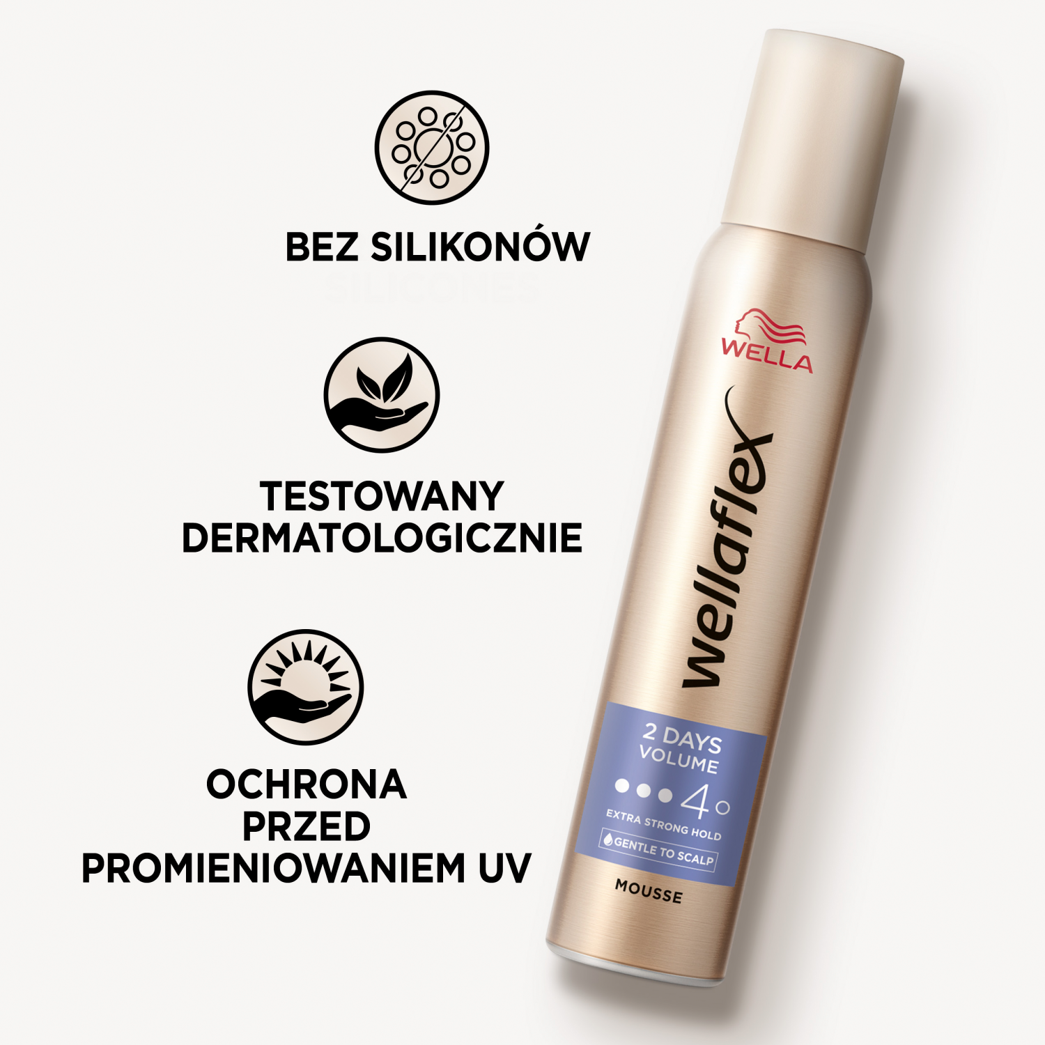 Mousse Capilar Wella 200ml Volume em 2 Dias