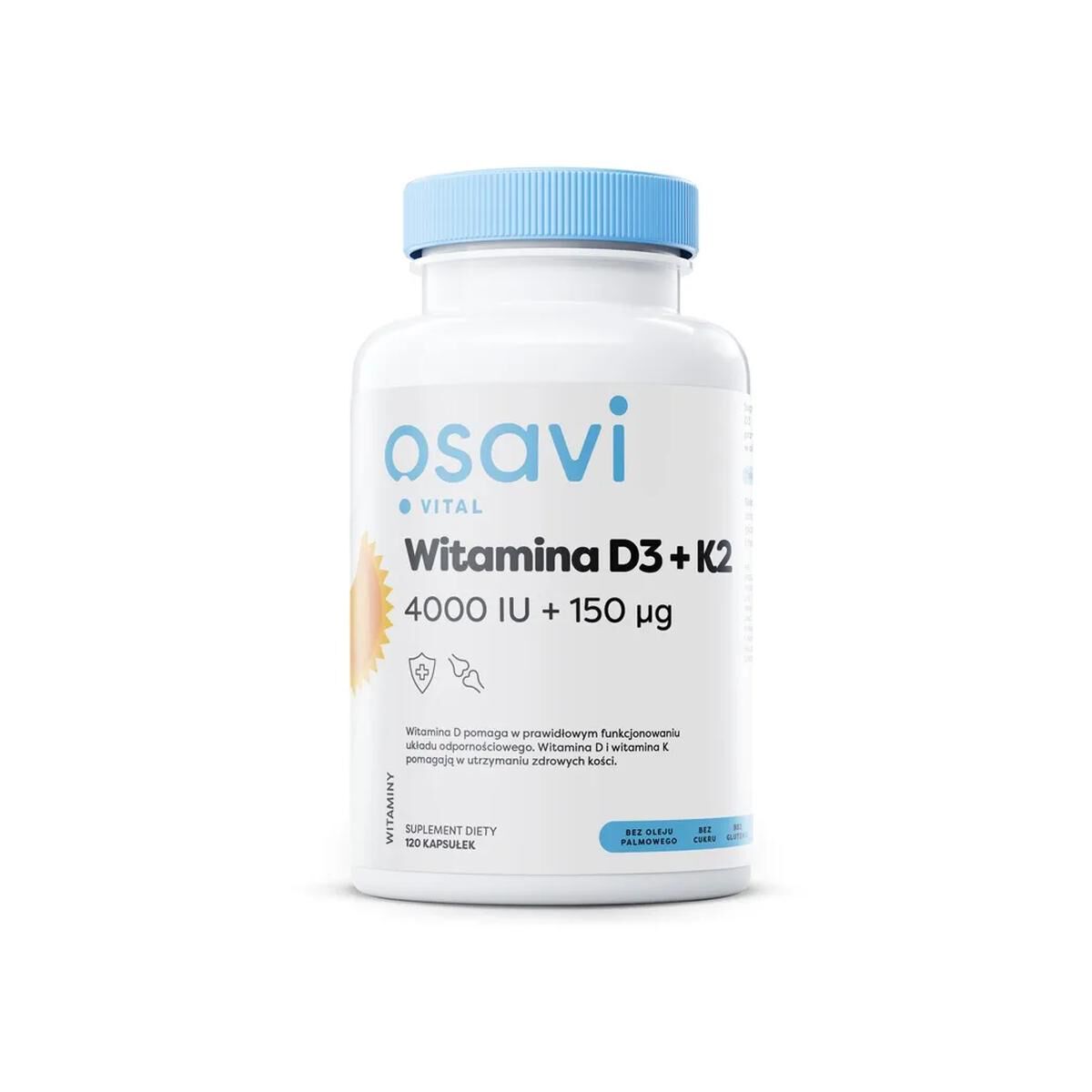 Osavi D3-vitamin + K2 4000NE + 150 μg