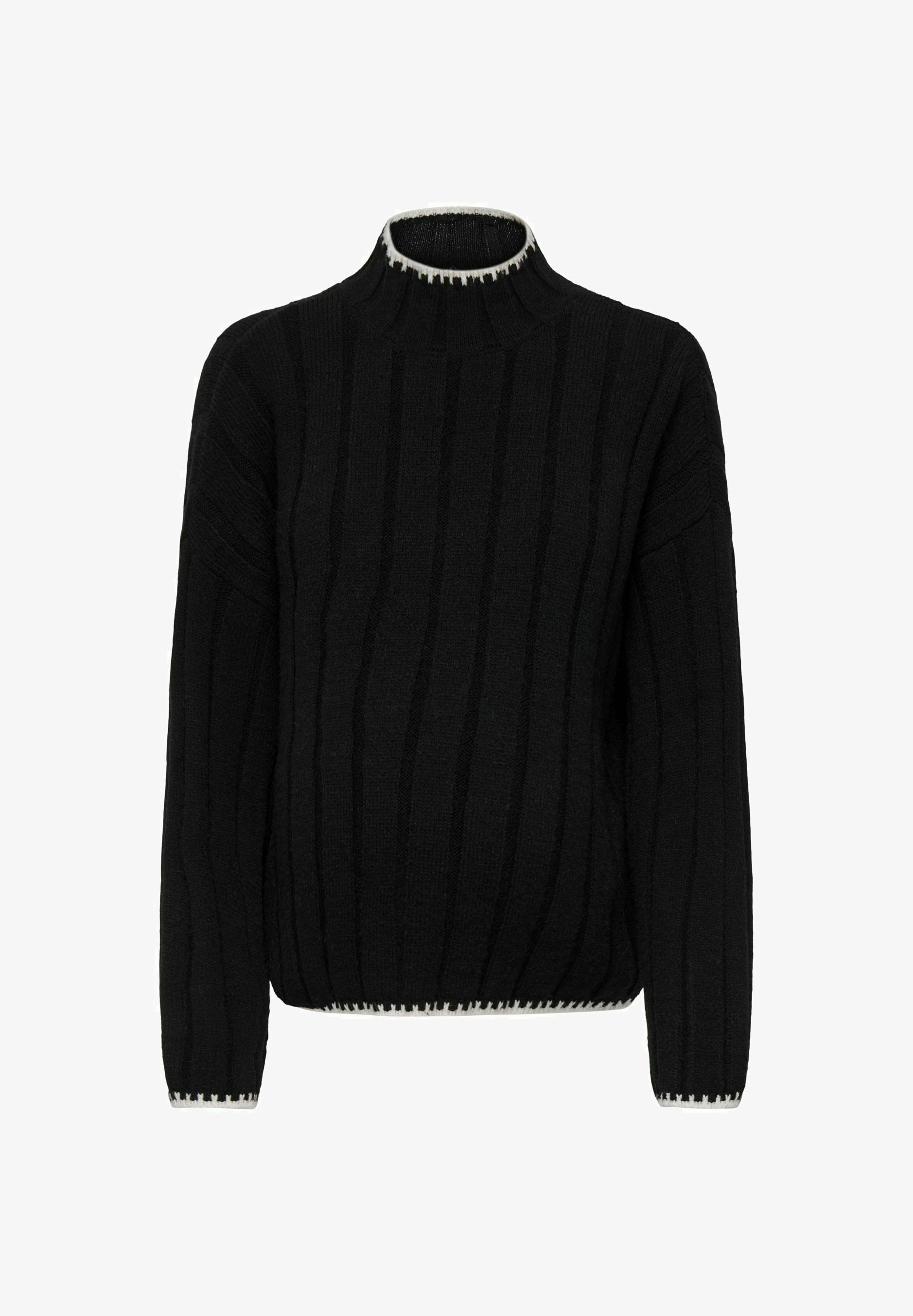 Maglione premaman Only McChick Stitch Highneck - nero