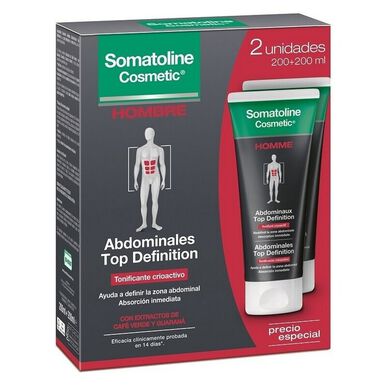 Somatoline Cosmetic Pack Miesten vatsaa pienentävä ja kiinteyttävä geeli 200 ml 200 ml 200 ml 200 ml