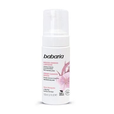 Babaria Kermainen Puhdistusvaahto Ruusunmarja Kermainen Puhdistus- ja Kosteuttava Vaahto 150 ml 150 ml