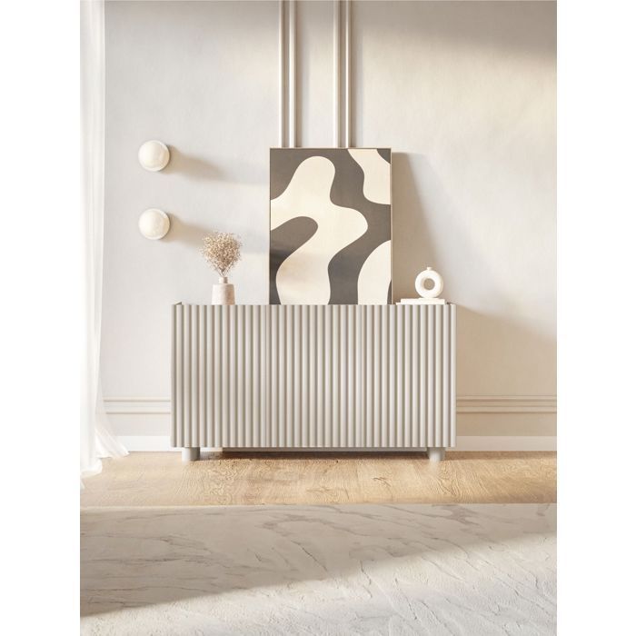 3-door sideboard - FIORRA - 144 cm - greige