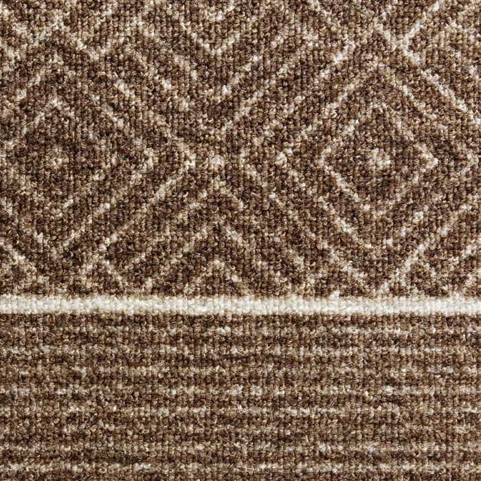 Tapis sur mesure Olymp, Tapis d’intérieur Motif losanges, Marron 80 x 250 cm